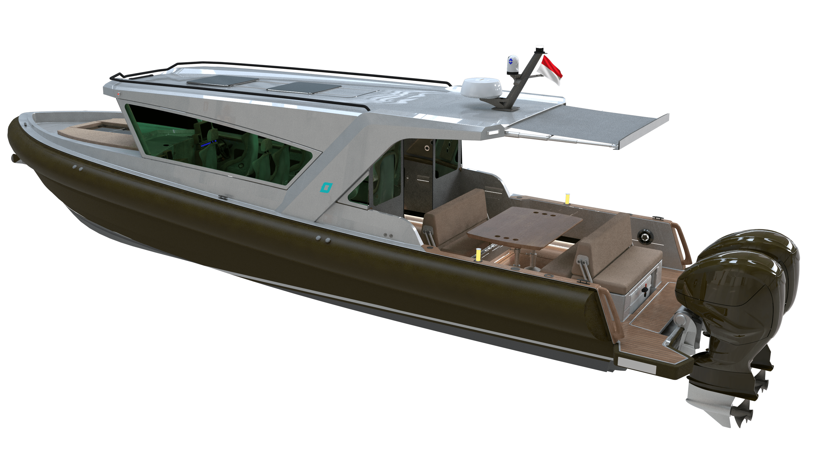 Custom Rigid Inflatable Boat | Outborn Watercraft